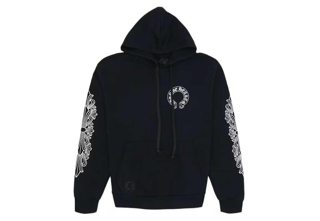 CHROME HEARTS HORSE SHOE FLORAL HOODIE