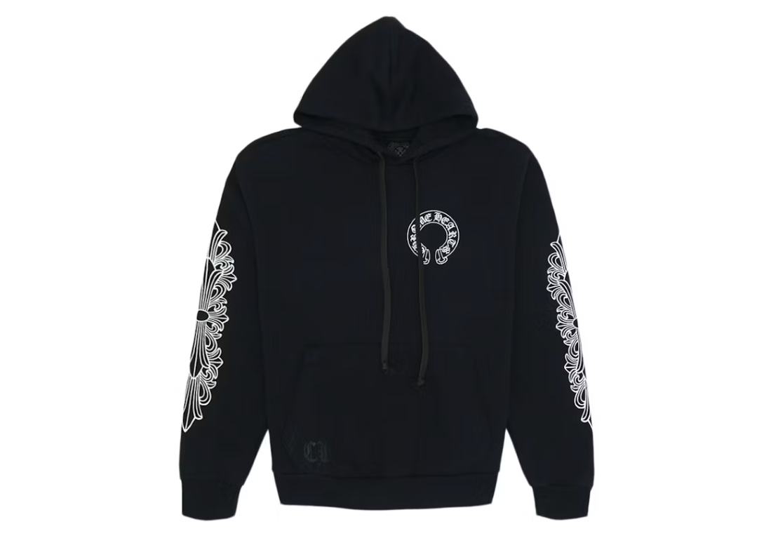 CHROME HEARTS HORSE SHOE FLORAL HOODIE